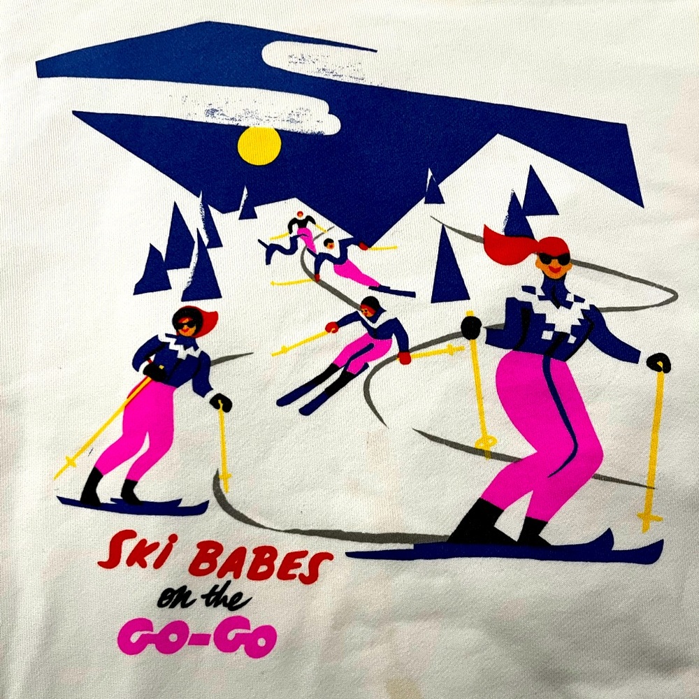 JCREW Retro Ski Babes Sweatshirt